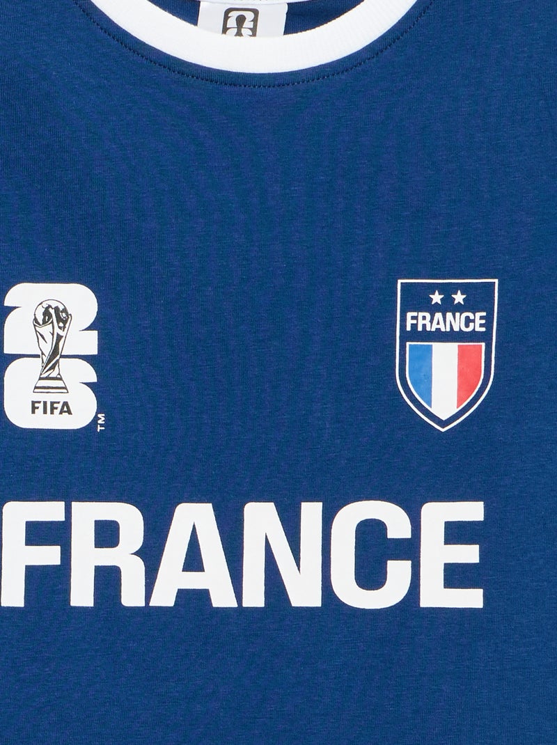 Officieel gelicentieerde T-shirts van het FIFA Wereldkampioenschap 26™ - Frankrijk Blauw - Kiabi