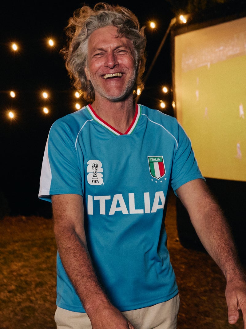 Officieel gelicentieerde T-shirts van het FIFA Wereldkampioenschap 26™ - Italië Blauw - Kiabi
