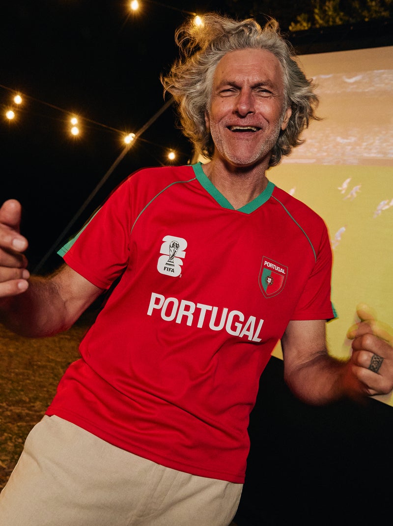 Officieel gelicentieerde T-shirts van het FIFA Wereldkampioenschap 26™ - Portugal Rood - Kiabi