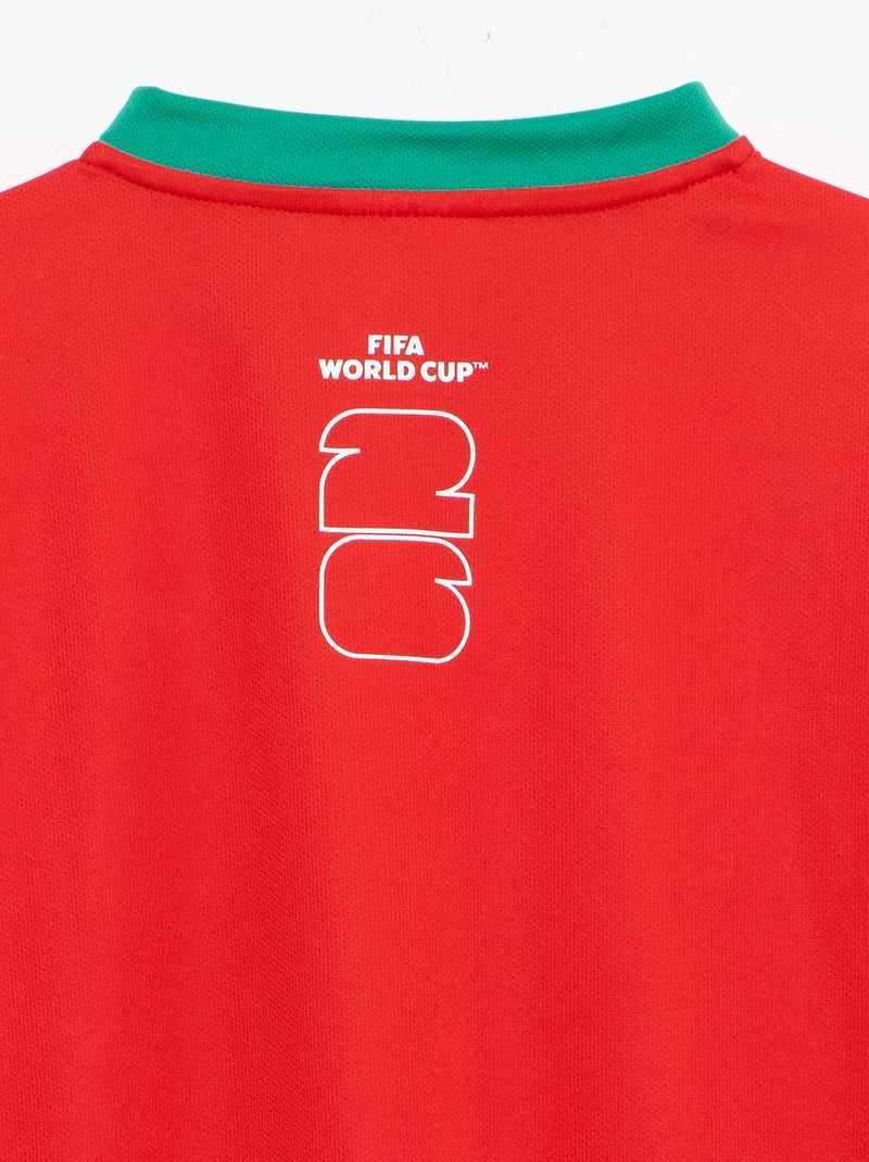 Officieel gelicentieerde T-shirts van het FIFA Wereldkampioenschap 26™ - Portugal Rood - Kiabi