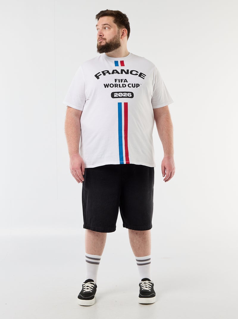 Officiële FIFA Wereldbeker 26™ gelicentieerde T-shirts - Frankrijk Wit - Kiabi