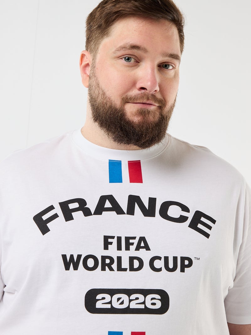 Officiële FIFA Wereldbeker 26™ gelicentieerde T-shirts - Frankrijk Wit - Kiabi