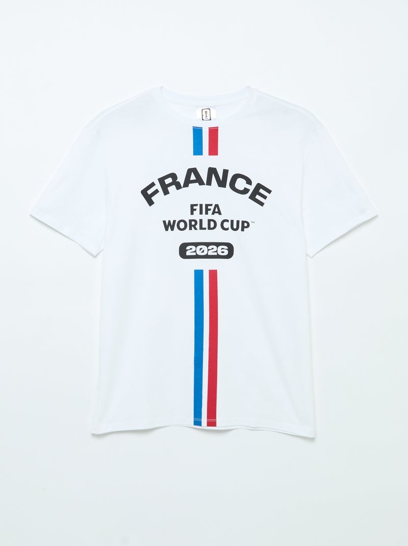 Officiële gelicentieerde T-shirts van de FIFA Wereldbeker 26™ Wit - Kiabi