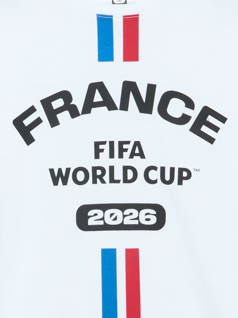 Officiële gelicentieerde T-shirts van de FIFA Wereldbeker 26™ Wit - Kiabi