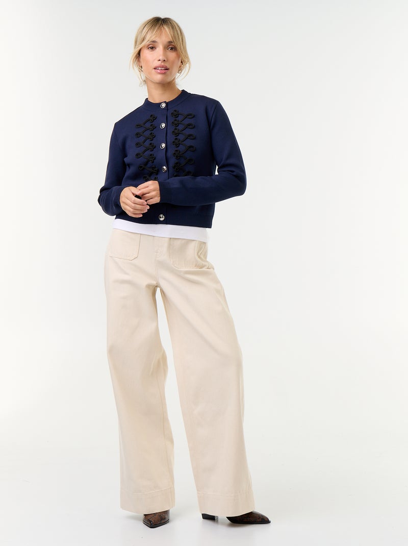 Officier vest met decoratieve galons Blauw - Kiabi