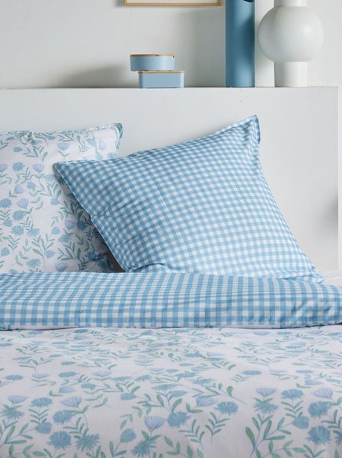 Omkeerbaar beddengoed met vichyruit - 2 personen - Kiabi