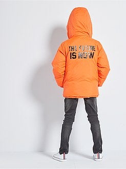 Omkeerbaar donsjack met capuchon - Kiabi