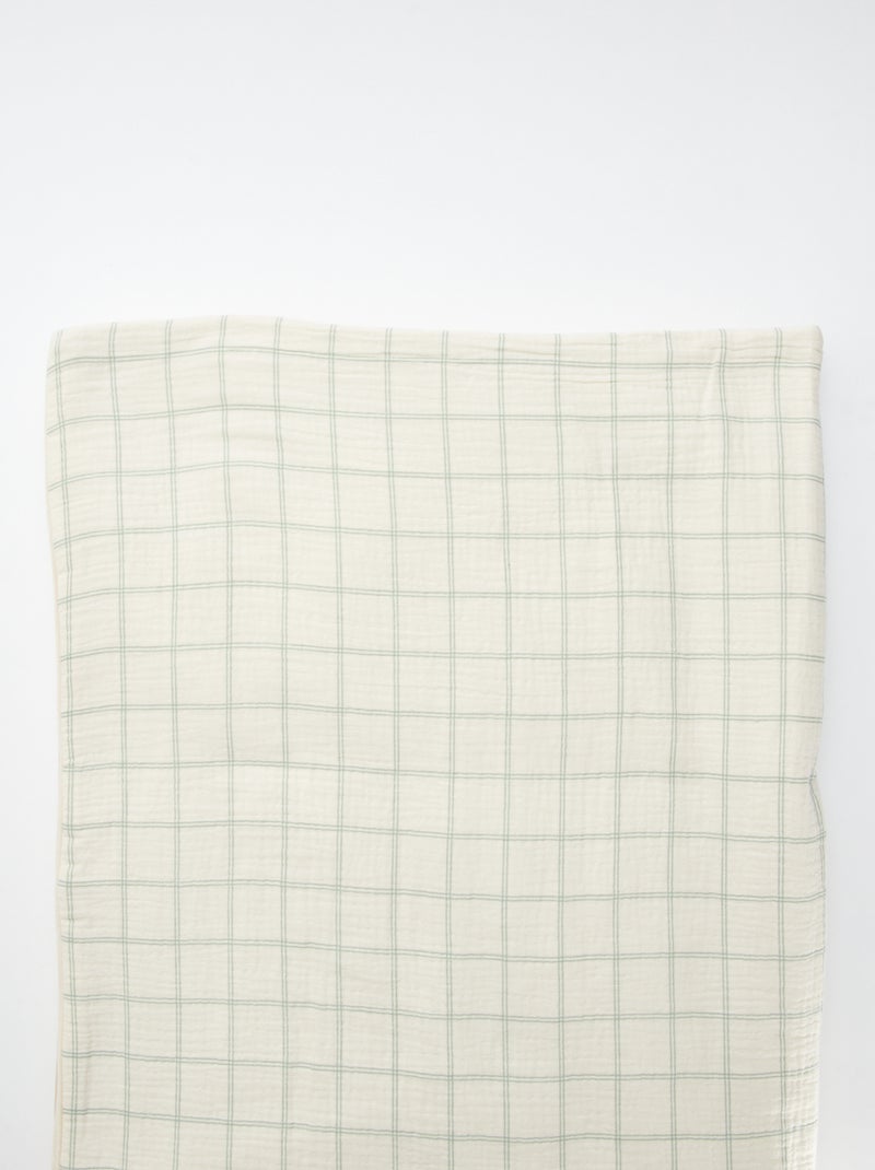 Omkeerbare deken 110 x 150 cm - Kiabi Home GROEN - Kiabi