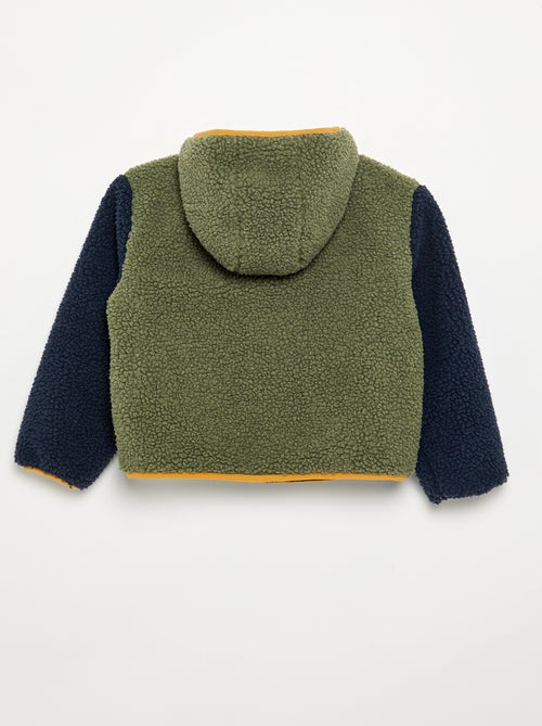 Omkeerbare jas met een schapenvachteffect aan één kant - Kiabi