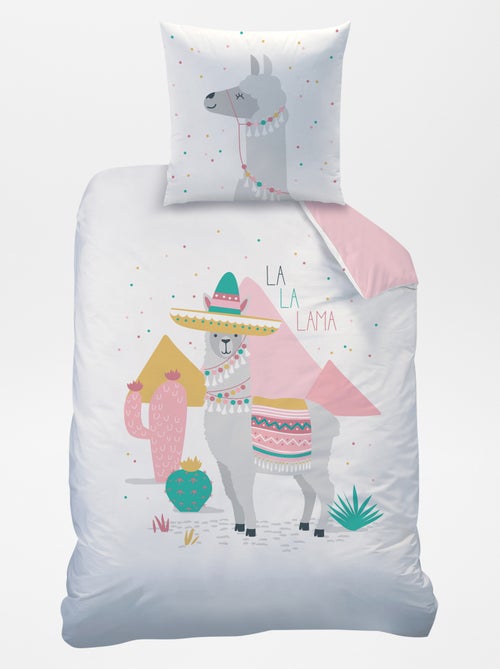 Omkeerbare lakenset voor 1-persoonsbed - Kiabi