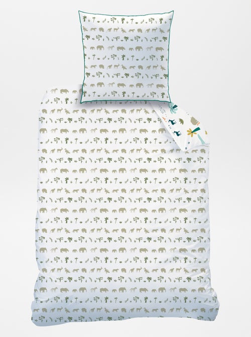 Omkeerbare lakenset voor 1-persoonsbed - Kiabi