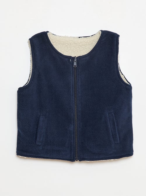 Omkeerbare mouwloze sweater - Kiabi