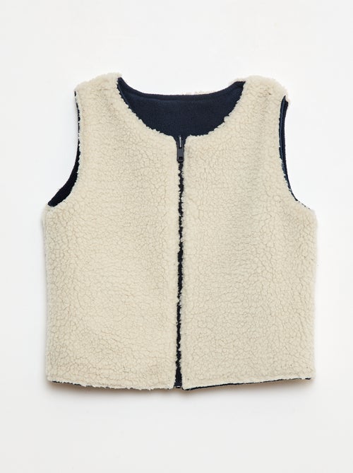 Omkeerbare mouwloze sweater - Kiabi