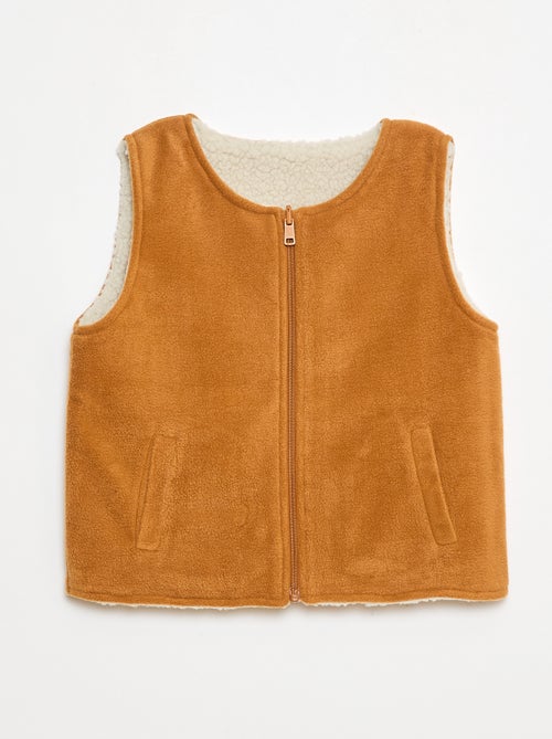 Omkeerbare mouwloze sweater - Kiabi