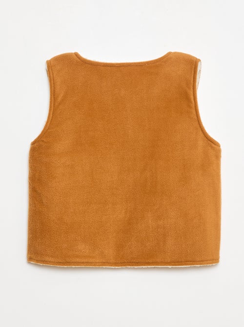 Omkeerbare mouwloze sweater - Kiabi