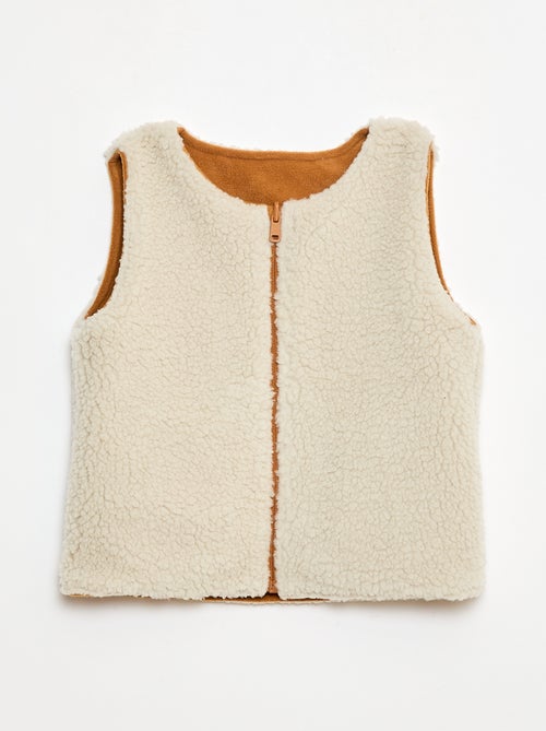 Omkeerbare mouwloze sweater - Kiabi