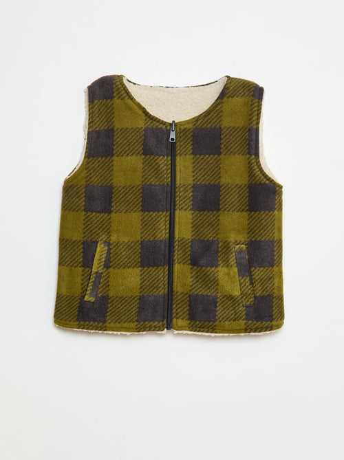 Omkeerbare mouwloze sweater - Kiabi