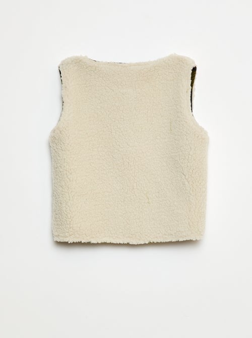 Omkeerbare mouwloze sweater - Kiabi