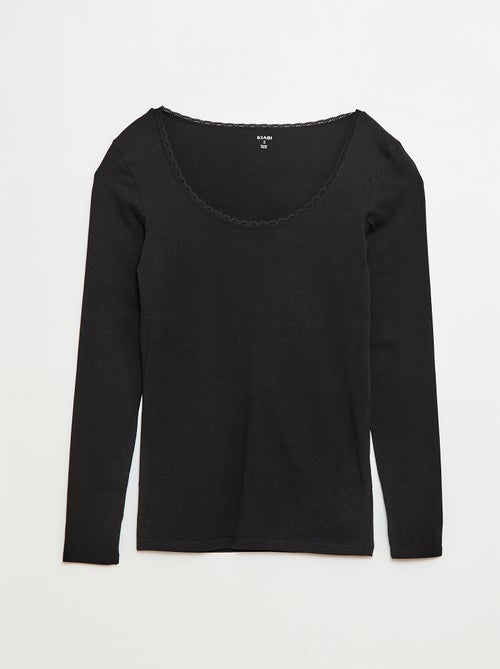 Onder-T-shirt met lange mouwen - Kiabi