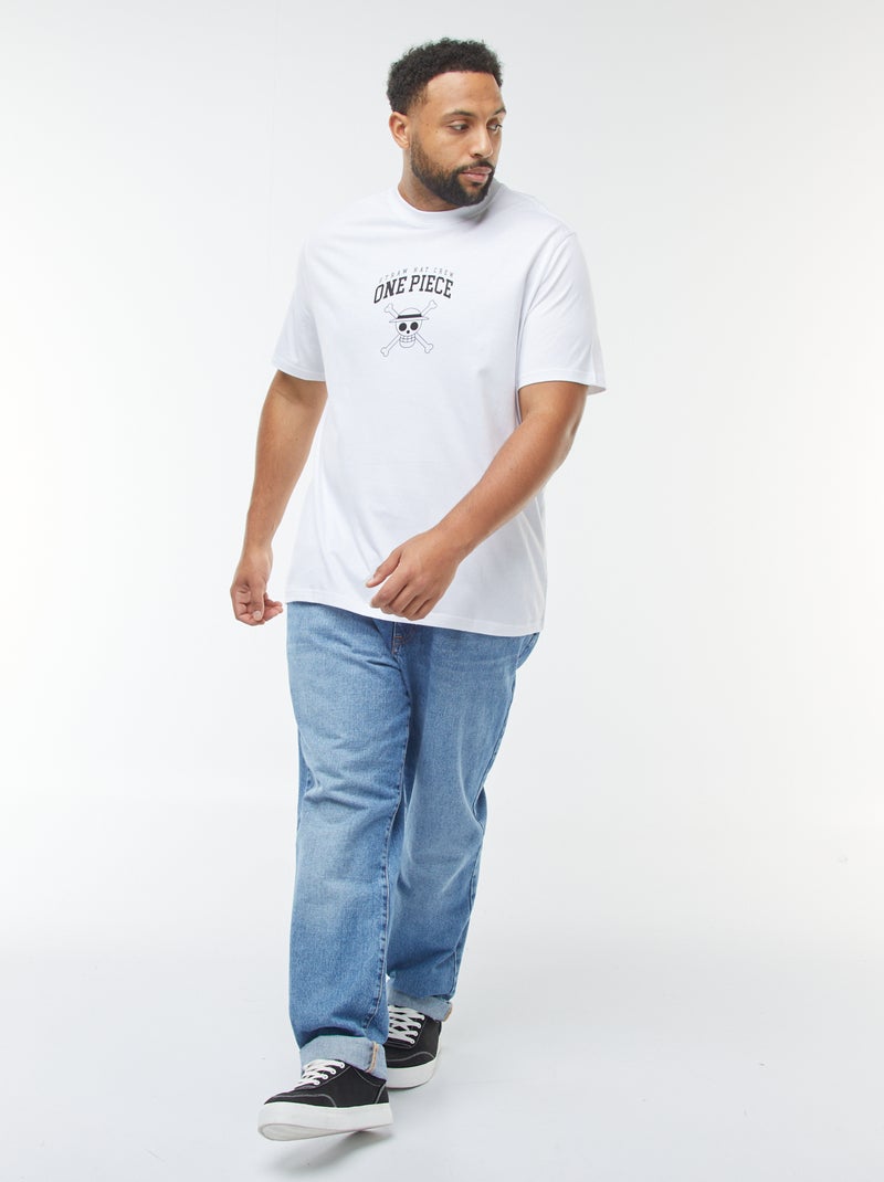 One Piece-T-shirt met korte mouw wit - Kiabi