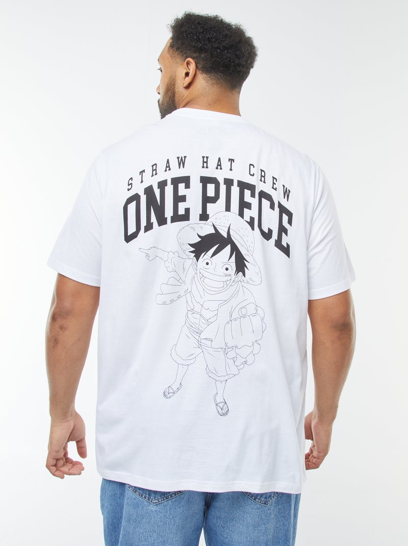 One Piece-T-shirt met korte mouw wit - Kiabi