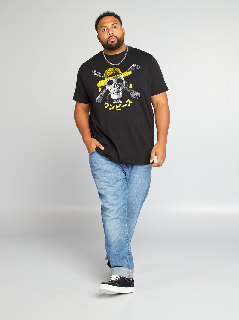 'One Piece'-T-shirt met korte mouw zwart - Kiabi
