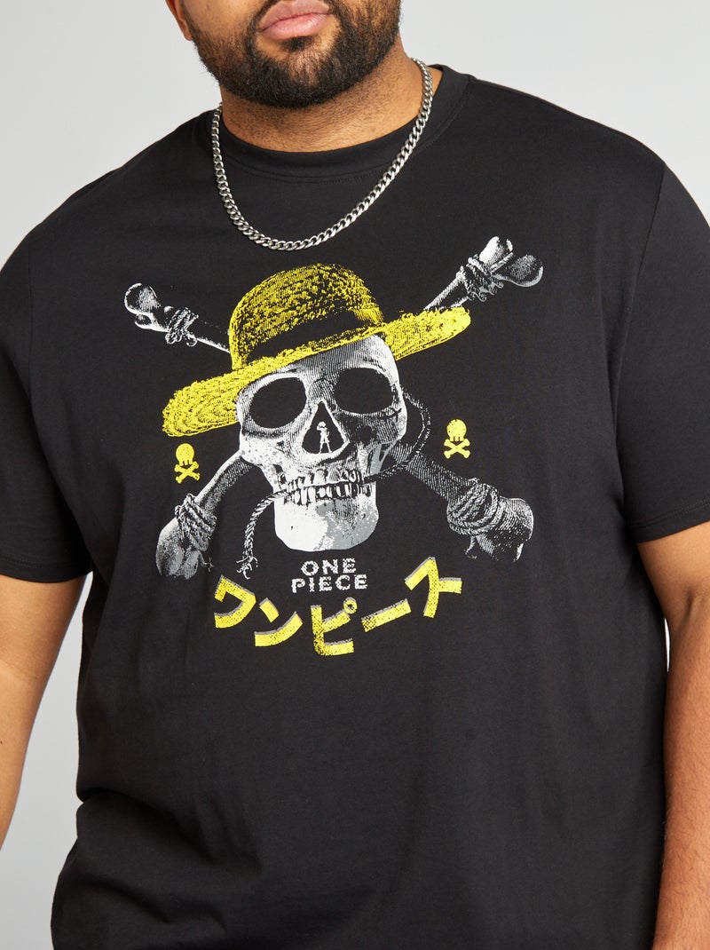 'One Piece'-T-shirt met korte mouw zwart - Kiabi