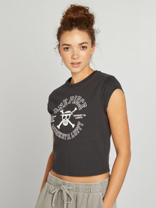 'One Piece'-T-shirt met korte mouw