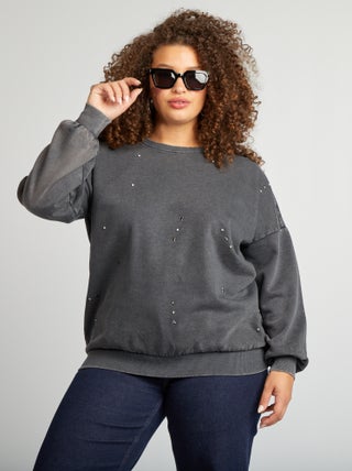 Only Carmakoma - Sweater met sieraaddetail