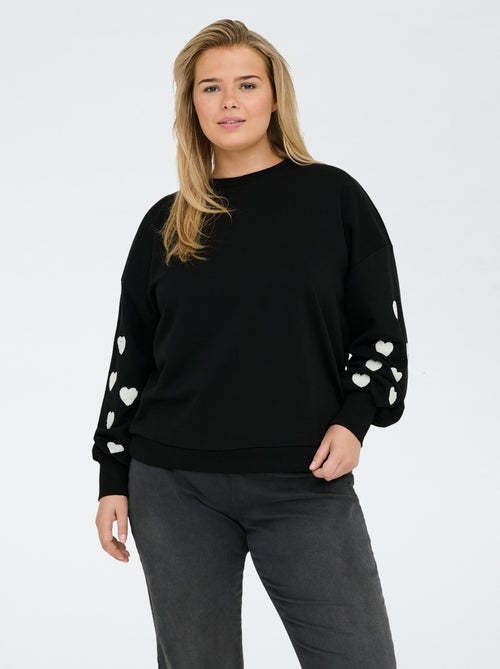 Only Carmakoma | Sweater met hartjesprint - Kiabi