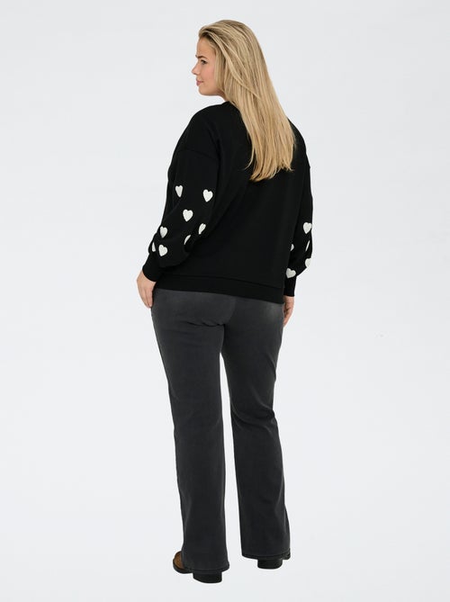 Only Carmakoma | Sweater met hartjesprint - Kiabi