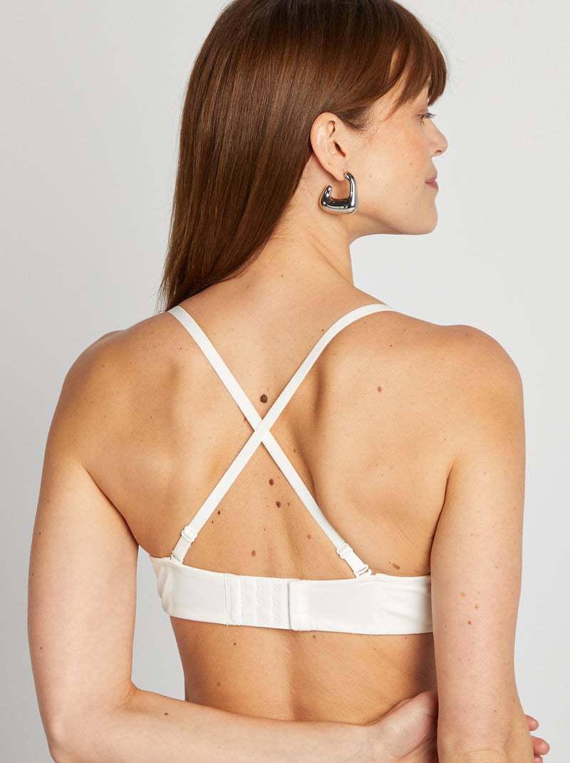 Onzichtbare bandeaubeha WIT - Kiabi