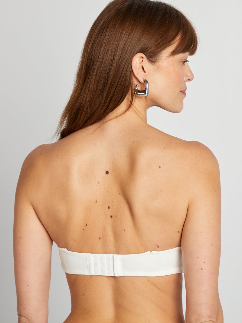 Onzichtbare bandeaubeha WIT - Kiabi