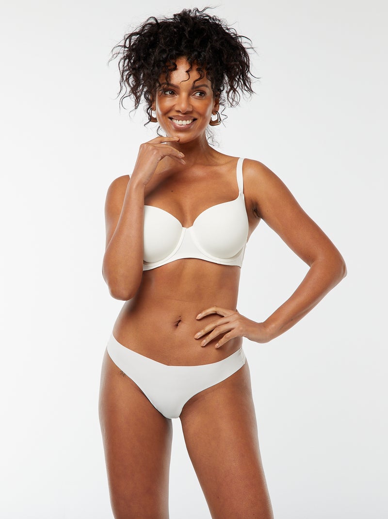 Onzichtbare beha - cupmaat D & E WIT - Kiabi