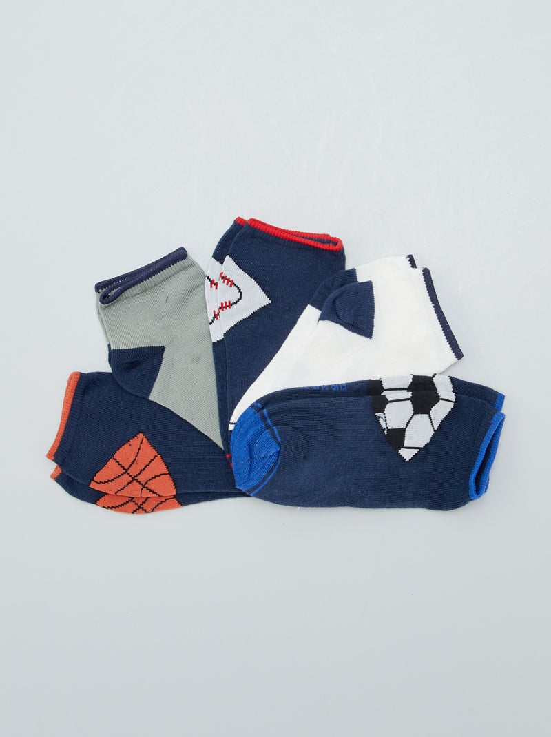 Onzichtbare sokken BLAUW - Kiabi