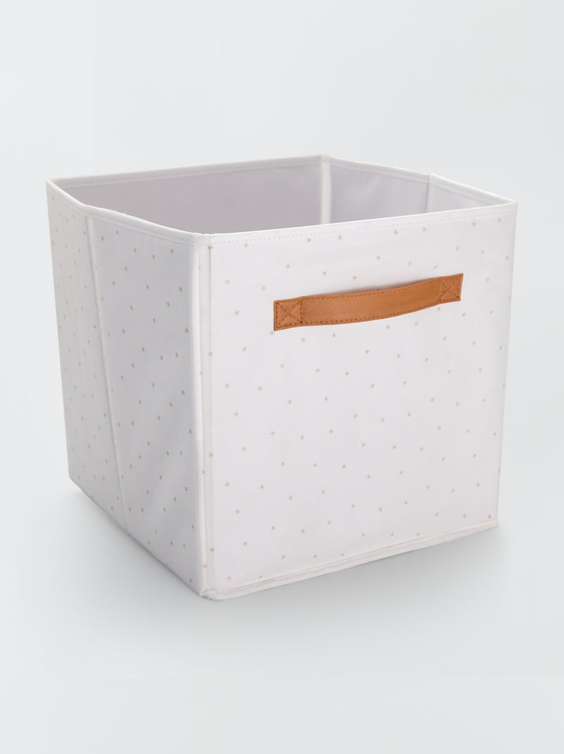Opbergdoos met sterren WIT - Kiabi
