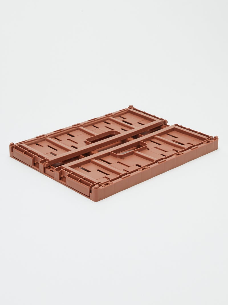 Opbergkist van kunststof (34 x 25 cm) BRUIN - Kiabi