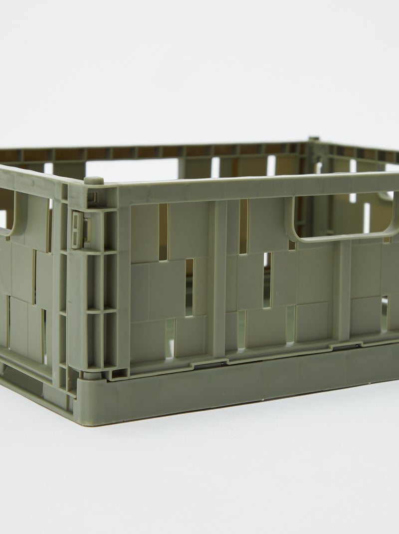 Opbergkrat van plastic (26 x 17 cm) groen - Kiabi