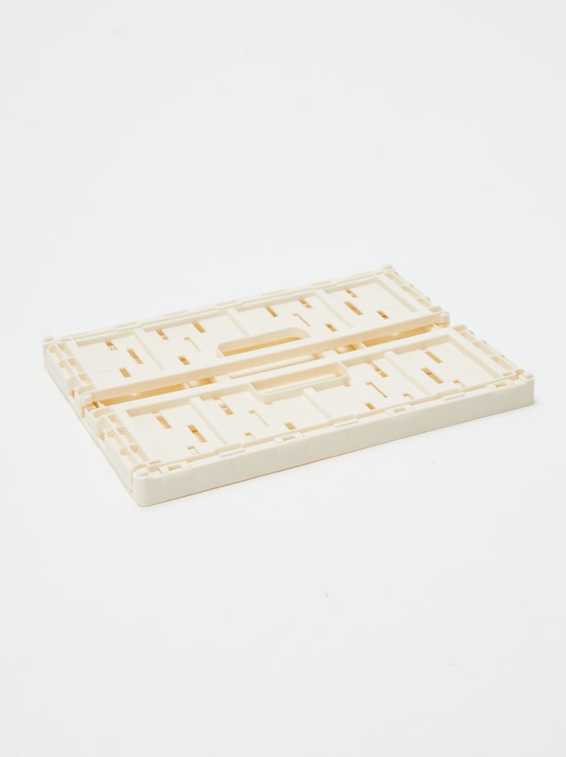 Opbergkrat van plastic (26 x 17 cm) Wit - Kiabi