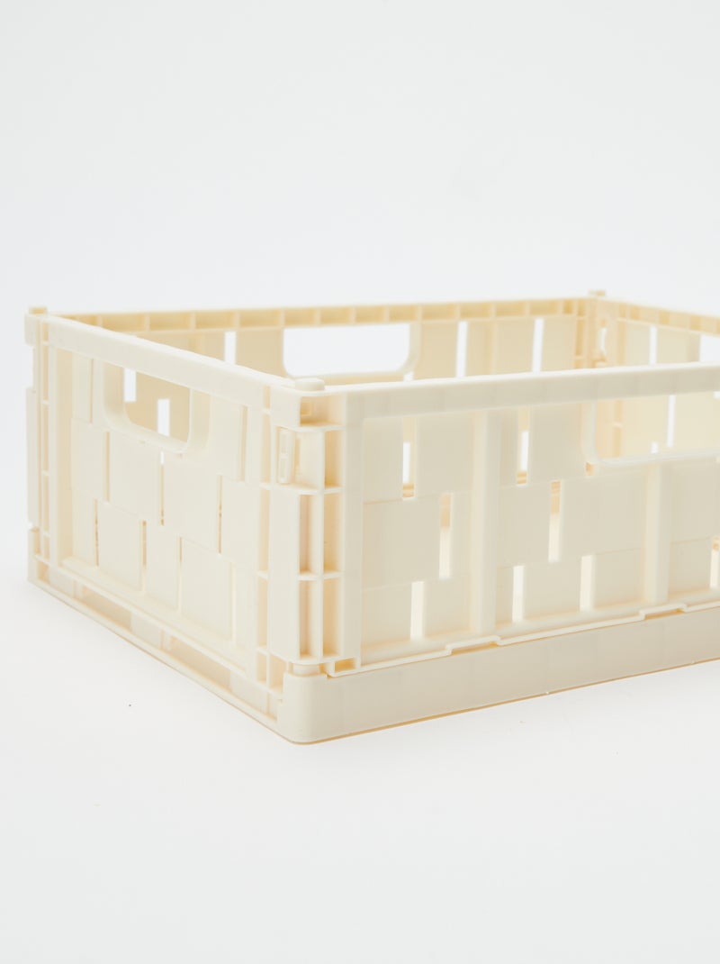 Opbergkrat van plastic (26 x 17 cm) Wit - Kiabi