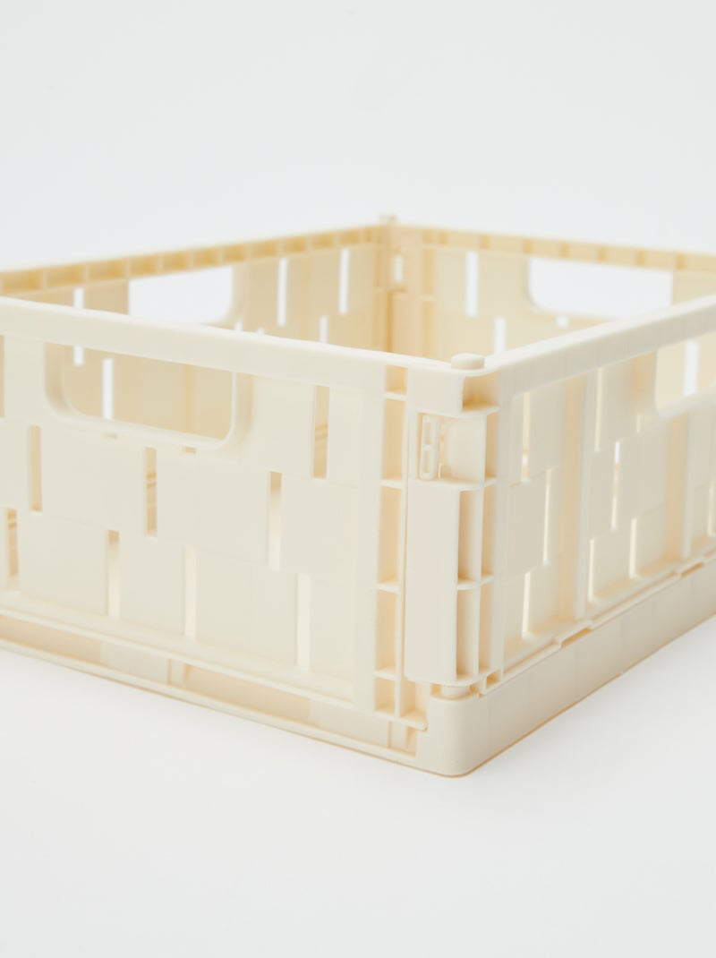 Opbergkrat van plastic (26 x 17 cm) Wit - Kiabi