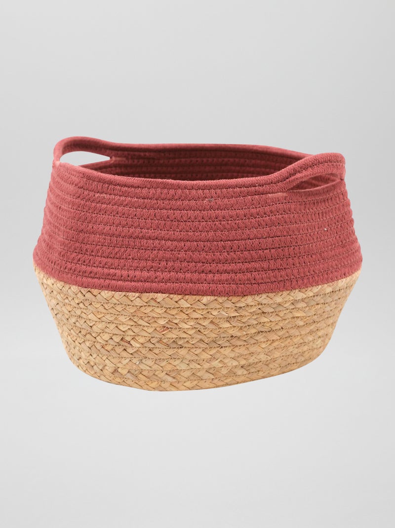 Opbergmand van koord ROOD - Kiabi