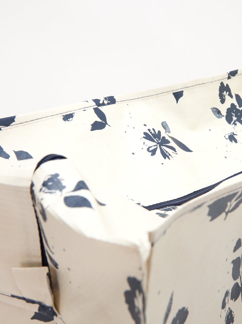 Opbergtas met print Wit - Kiabi