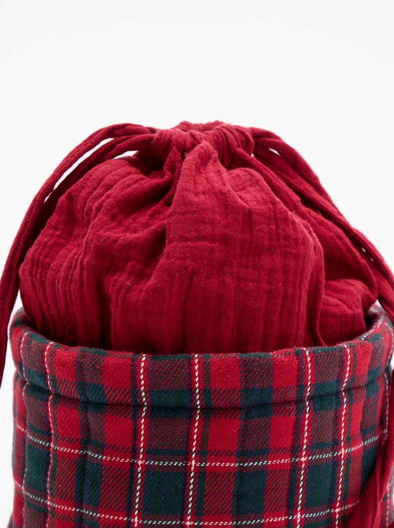 Opbergzak 'Kerst' Rood - Kiabi