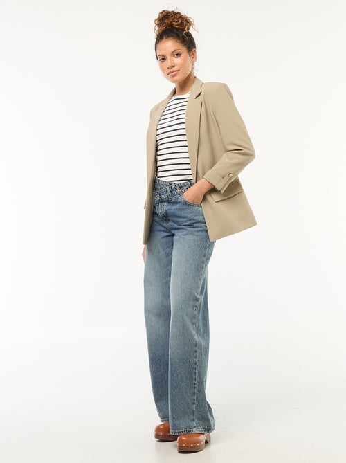 Open colbertjasje met 3/4-mouw - Kiabi