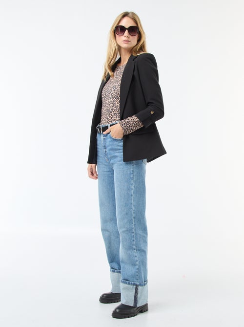 Open colbertjasje met 3/4-mouw - Kiabi