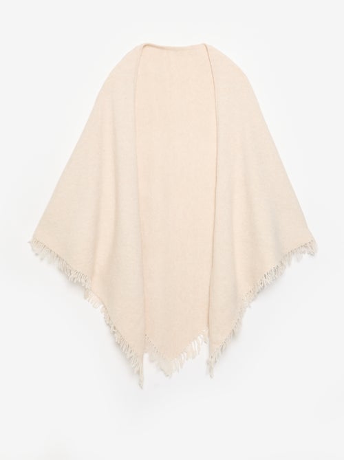 Open effen poncho - Kiabi Open effen poncho - Kiabi