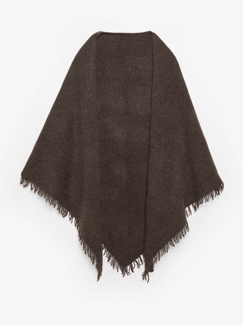 Open effen poncho - Kiabi Open effen poncho - Kiabi