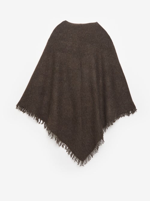 Open effen poncho - Kiabi Open effen poncho - Kiabi