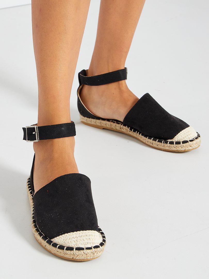 Open espadrilles - ZWART - Kiabi - 15.00€